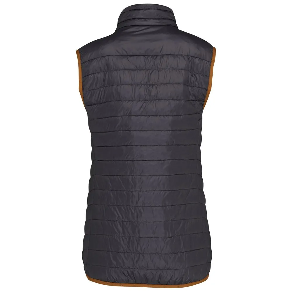 Womens Merino Wool Insulated Gilet (Smoke/Mustard)